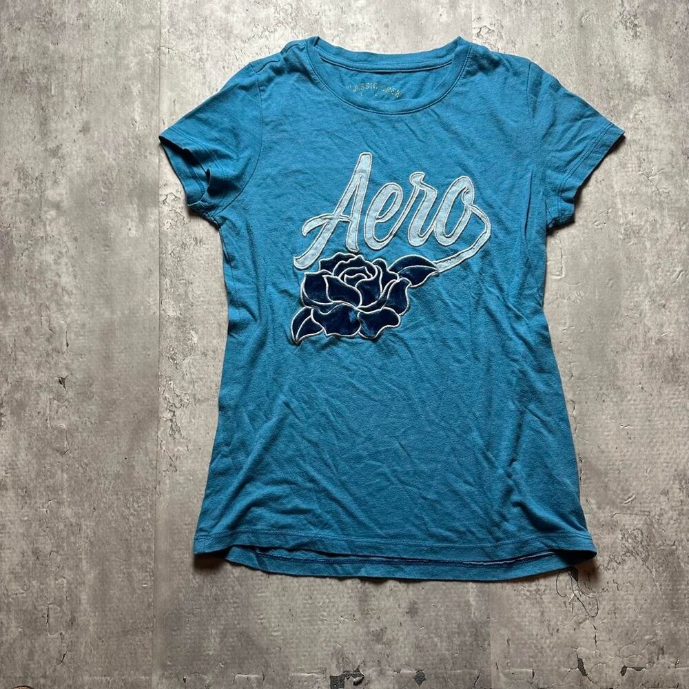 Aeropostale Women's Blue T-shirt